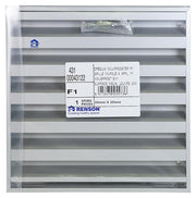 Renson 1013929 - grille murale en saillie alu naturel 431 225x225mm | 2 pièces - afbeelding 4