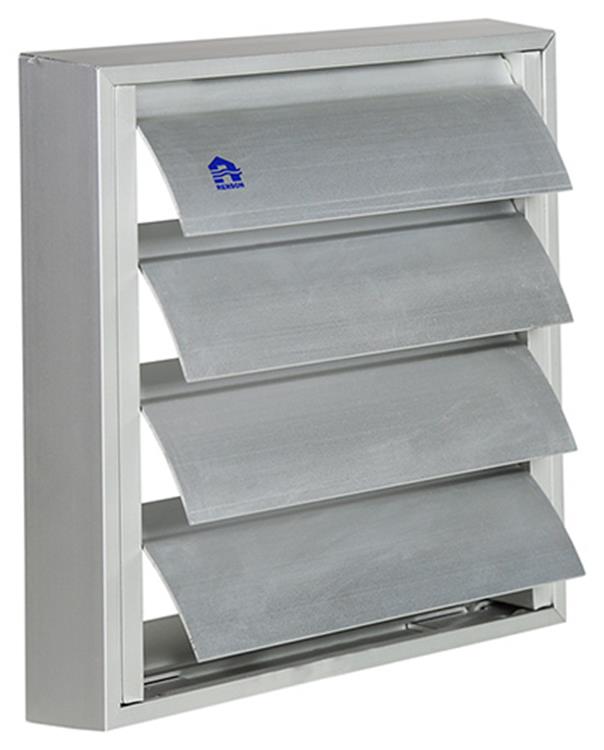 Renson 1013526 - grille à lamelles alu naturel 433 173x173mm | 2 pièces