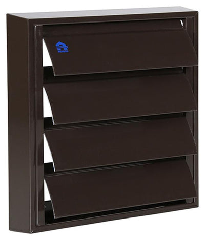 Renson 1013923 - grille à lamelles alu marron 433 173x173mm | 2 pièces