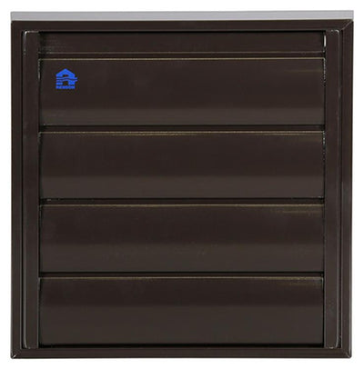 Renson 1013923 - grille à lamelles alu marron 433 173x173mm | 2 pièces