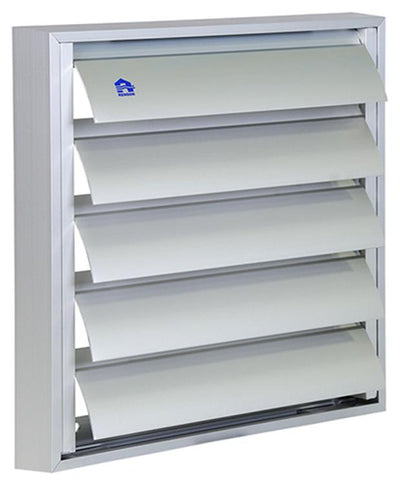 Renson 1013924 - grille à lamelles alu naturel 433 210x210mm | 2 pièces