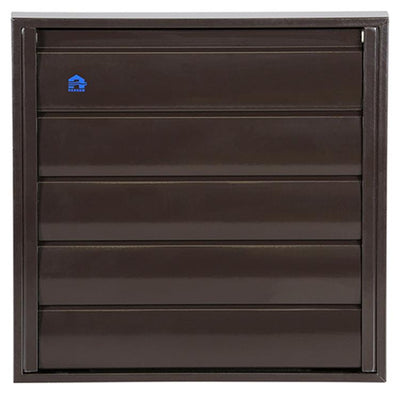 Renson 1014555 - grille à lamelles alu marron 433 210x210mm | 2 pièces