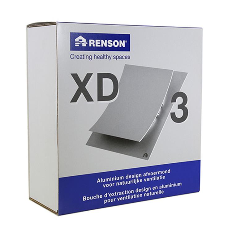 Renson 1006645 - grille xd3 mat 9010 233x233mm | 2 pièces