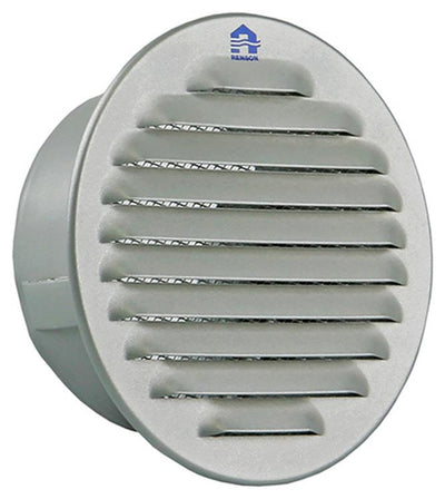 Renson 1008243 - grille à ailettes rondes intégrée. 435 r ral 9006 ø 100 | 8 pièces