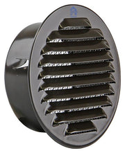Renson 1008245 - grille à ailettes rondes intégrée. 435 r ral 8019 ø 100 | 8 pièces - afbeelding 1