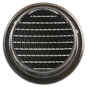 Renson 1008245 - grille à ailettes rondes intégrée. 435 r ral 8019 ø 100 | 8 pièces - afbeelding 3