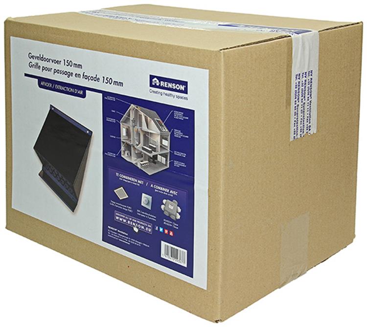 Renson 1053826 - conduit de façade noir dia 150 | 1 pièce