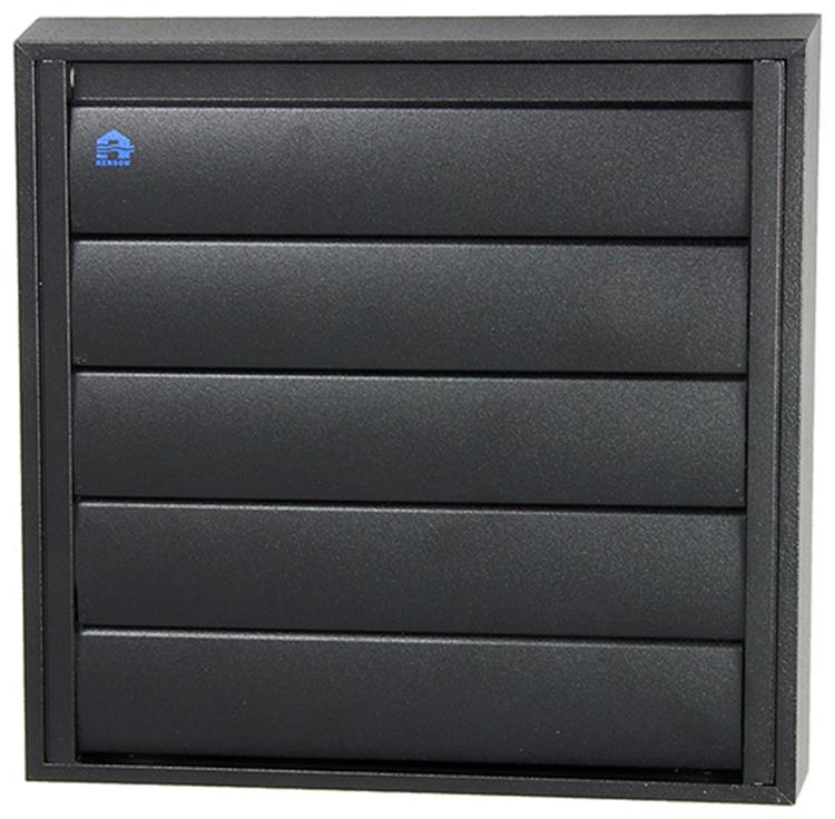 Renson 1057985 - grille de hotte 433 (210x210) ral 9005 noir | 2 pièces