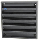 Renson 1057988 - grille murale en saillie avec maille 431 (165x165) ral 9005 noir | 2 pièces - afbeelding 1