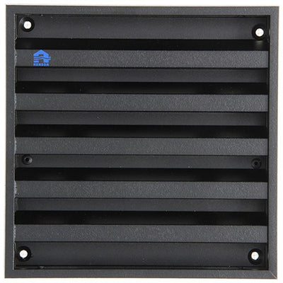 Renson 1057988 - grille murale en saillie avec maille 431 (165x165) ral 9005 noir | 2 pièces