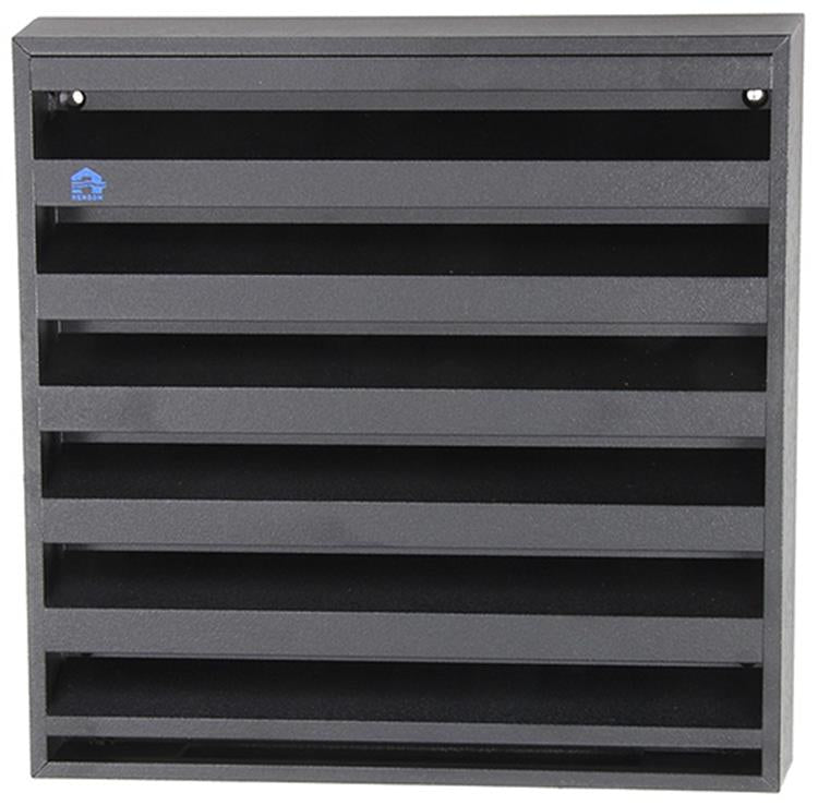 Renson 1057989 - grille murale en saillie avec maille 431 (225x225) ral 9005 noir | 2 pièces