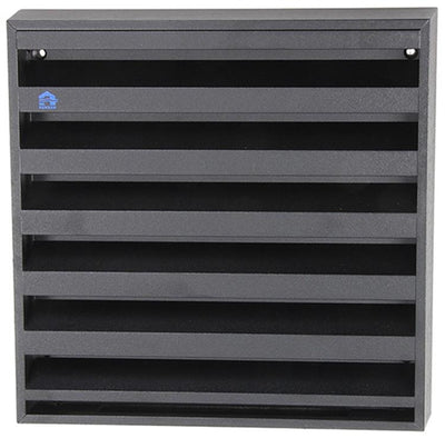 Renson 1057989 - grille murale en saillie avec maille 431 (225x225) ral 9005 noir | 2 pièces