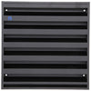 Renson 1057989 - grille murale en saillie avec maille 431 (225x225) ral 9005 noir | 2 pièces