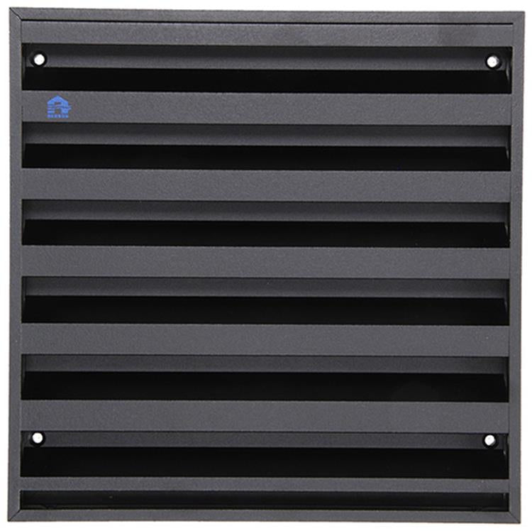 Renson 1057989 - grille murale en saillie avec maille 431 (225x225) ral 9005 noir | 2 pièces