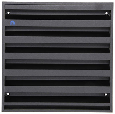 Renson 1057989 - grille murale en saillie avec maille 431 (225x225) ral 9005 noir | 2 pièces