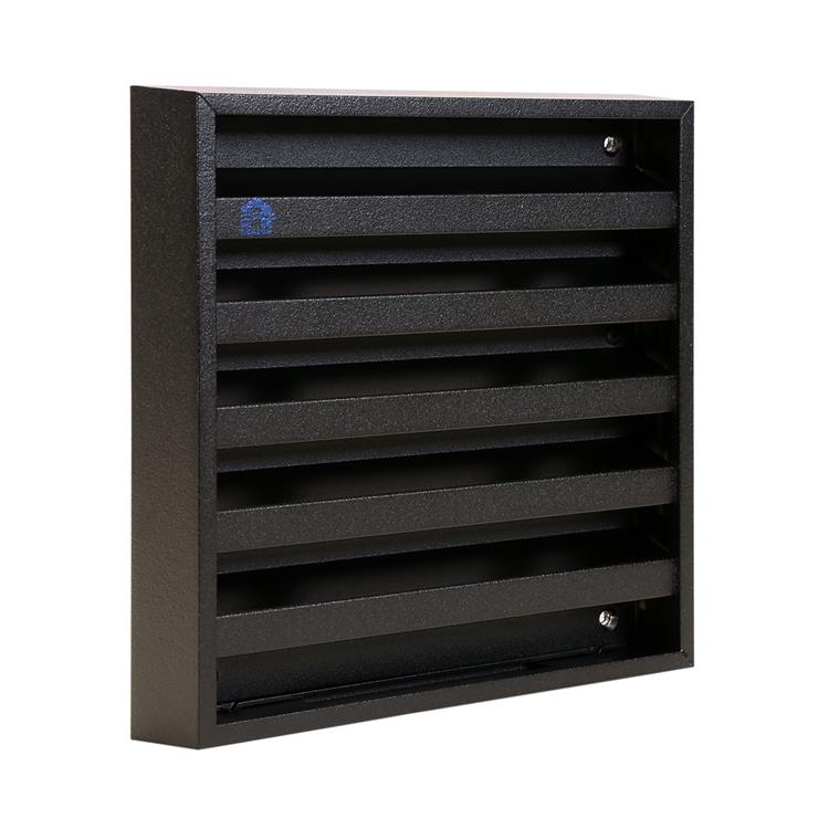 Renson 1058000 - surface-mounted wall grille with mesh 431 (165x165) ral 9005 black | 2 pièces
