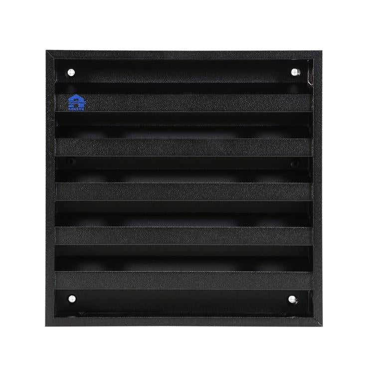 Renson 1058000 - surface-mounted wall grille with mesh 431 (165x165) ral 9005 black | 2 pièces