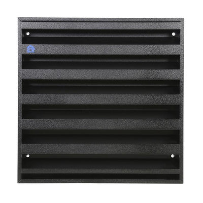 Renson 1058001 - surface-mounted wall grille with mesh 431 (225x225) str 9005 black | 2 pièces