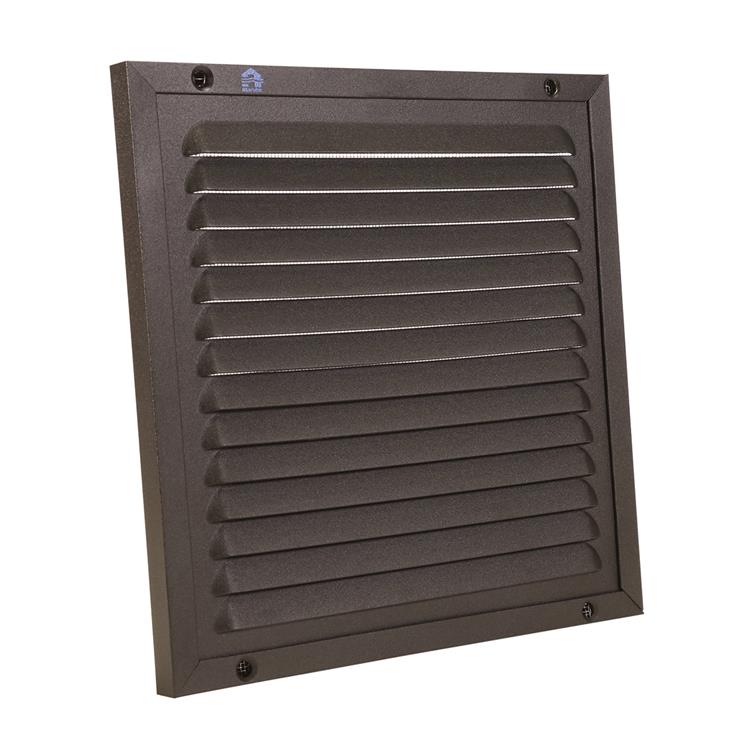 Renson 1058003 - surface-mounted vane number frame mesh 437 (200x200) ral 9005 black | 2 pièces