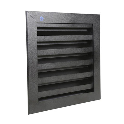Renson 1058004 - grille encastrable avec bride 411 (200x200) ral 9005 noir | 2 pièces
