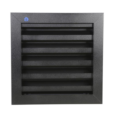 Renson 1058004 - grille encastrable avec bride 411 (200x200) ral 9005 noir | 2 pièces