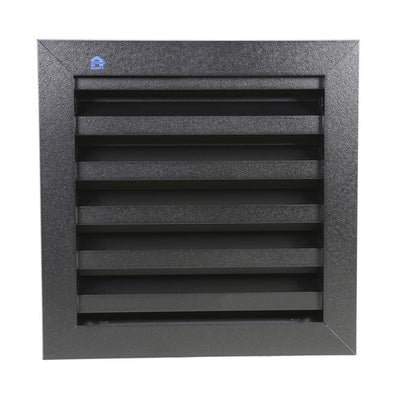 Renson 1057992 - grille encastrable avec bride 411 (200x200) ral 9005 noir | 1 pièce