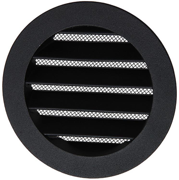 Renson 1057993 - lame ronde intégrée no. avec maille 434r dia 100 ral 9005 noir | 10 pièces