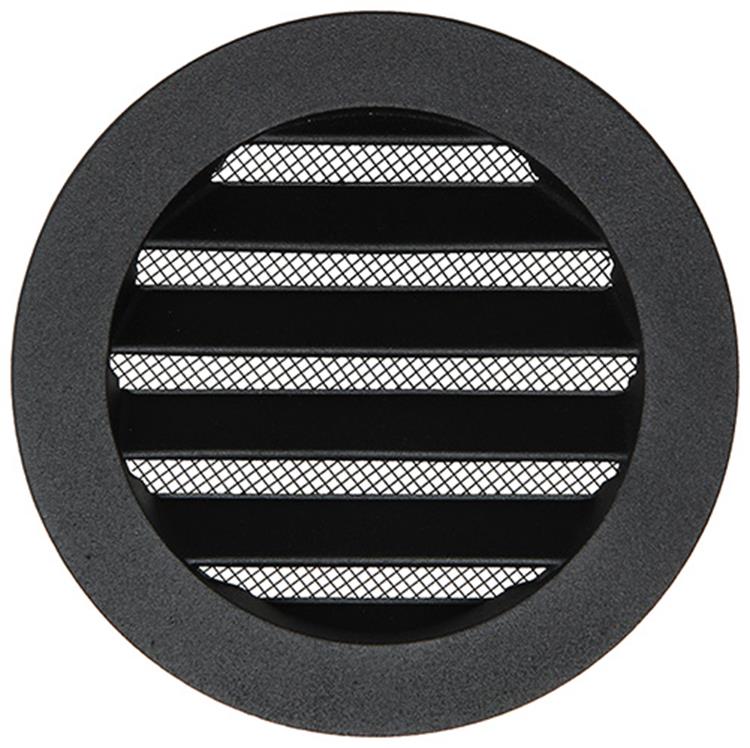 Renson 1057993 - lame ronde intégrée no. avec maille 434r dia 100 ral 9005 noir | 10 pièces