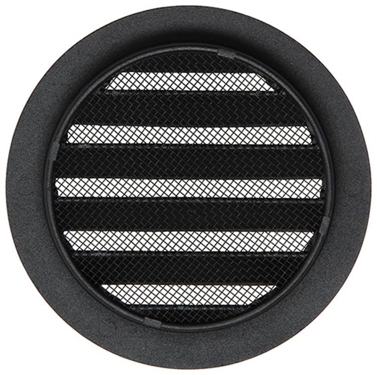 Renson 1057993 - lame ronde intégrée no. avec maille 434r dia 100 ral 9005 noir | 10 pièces