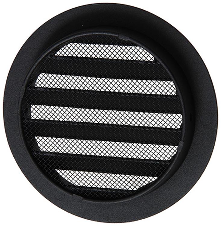 Renson 1057993 - lame ronde intégrée no. avec maille 434r dia 100 ral 9005 noir | 10 pièces