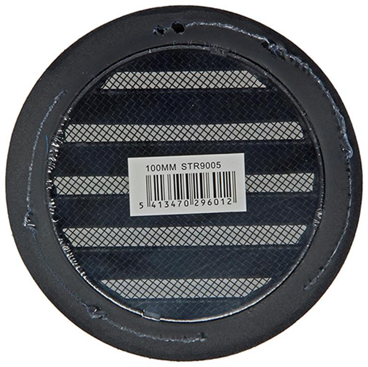 Renson 1057993 - lame ronde intégrée no. avec maille 434r dia 100 ral 9005 noir | 10 pièces
