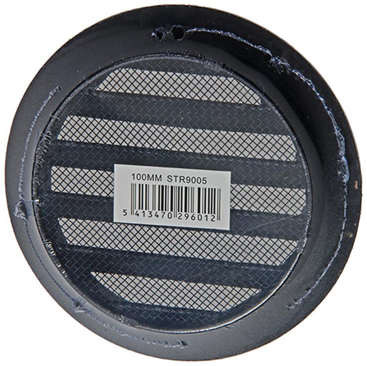 Renson 1057993 - lame ronde intégrée no. avec maille 434r dia 100 ral 9005 noir | 10 pièces