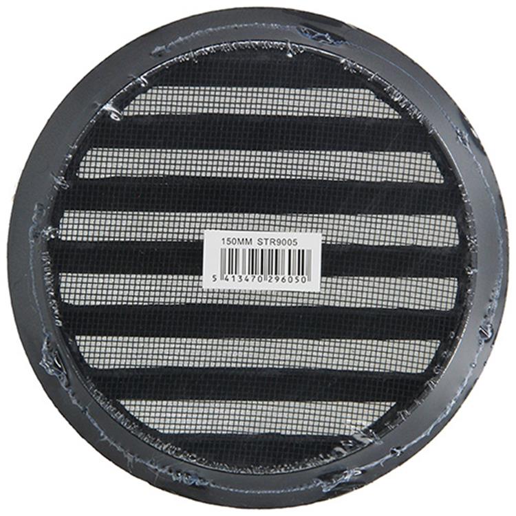 Renson 1057995 - lame ronde intégrée no. avec maille 434r dia 150 ral 9005 noir | 10 pièces