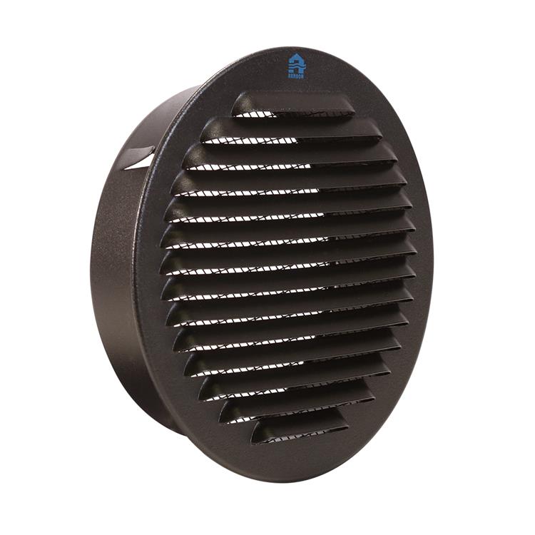 Renson 1057997 - lame ronde intégrée no. avec maille 435r dia 150 ral 9005 noir | 5 pièces
