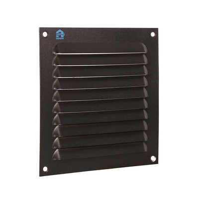 Renson 1061637 - grille à ailettes en saillie 436 150x150 ral 9005 noir | 10 pièces