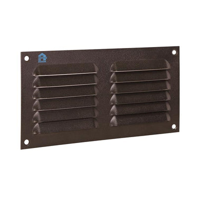 Renson 1061638 - grille à ailettes en saillie 436 200x100 ral 9005 noir | 10 pièces