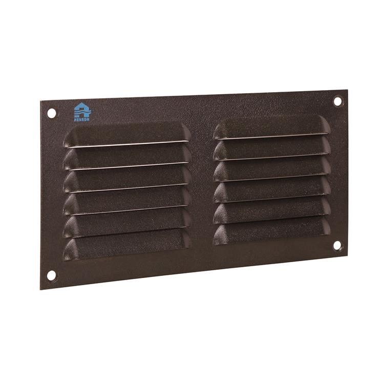 Renson 1061638 - grille à ailettes en saillie 436 200x100 ral 9005 noir | 10 pièces
