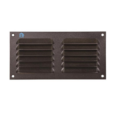 Renson 1061638 - grille à ailettes en saillie 436 200x100 ral 9005 noir | 10 pièces