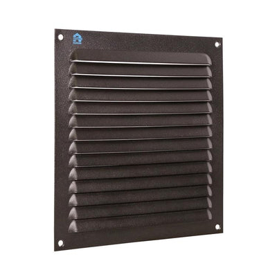 Renson 1061639 - grille à ailettes en saillie 436 200x200 ral 9005 noir | 10 pièces