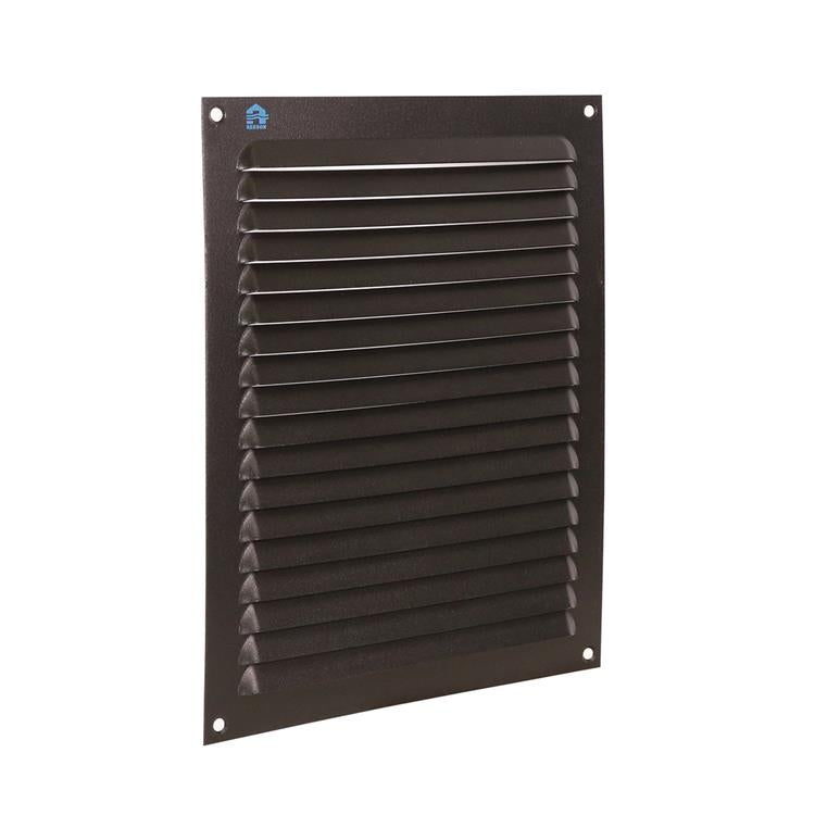 Renson 1061640 - grille à ailettes en saillie 436 200x250 ral 9005 noir | 10 pièces