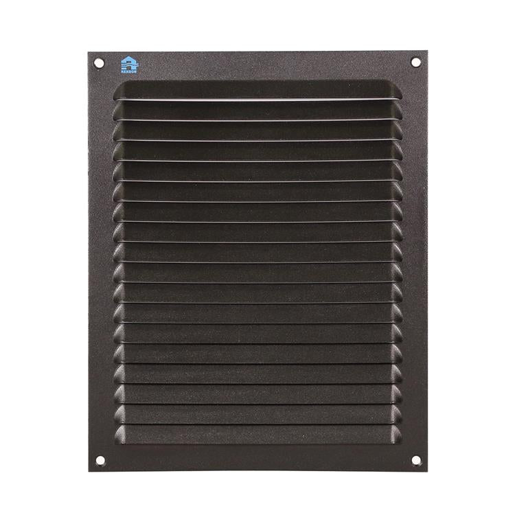 Renson 1061640 - grille à ailettes en saillie 436 200x250 ral 9005 noir | 10 pièces