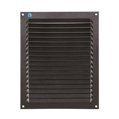 Renson 1061640 - grille à ailettes en saillie 436 200x250 ral 9005 noir | 10 pièces