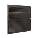 Renson 1061641 - grille à ailettes en saillie 436 300x300 ral 9005 noir | 10 pièces - afbeelding 1