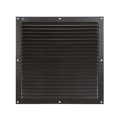 Renson 1061641 - grille à ailettes en saillie 436 300x300 ral 9005 noir | 10 pièces