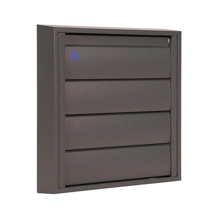 Renson 1062417 - grille de hotte aspirante en saillie vrac alu433 (173x173) structure 7016 | 2 pièces