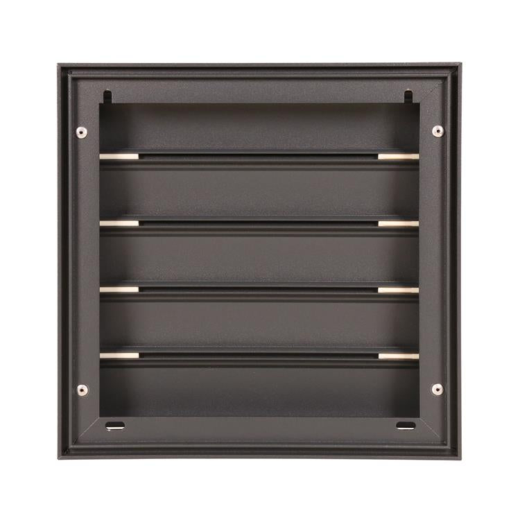 Renson 1062418 - grille de hotte aspirante en saillie vrac alu433 (210x210) structure 7016 | 2 pièces