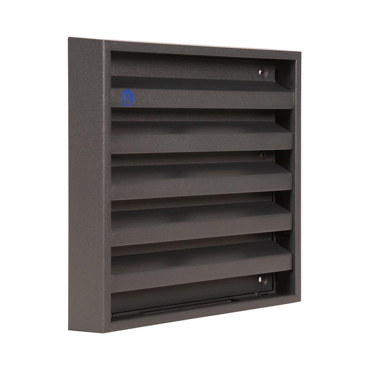 Renson 1062413 - grille murale en saillie vrac alu 431 (165x165) structure 7016 | 2 pièces