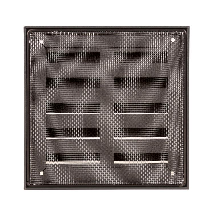 Renson 1062413 - grille murale en saillie vrac alu 431 (165x165) structure 7016 | 2 pièces