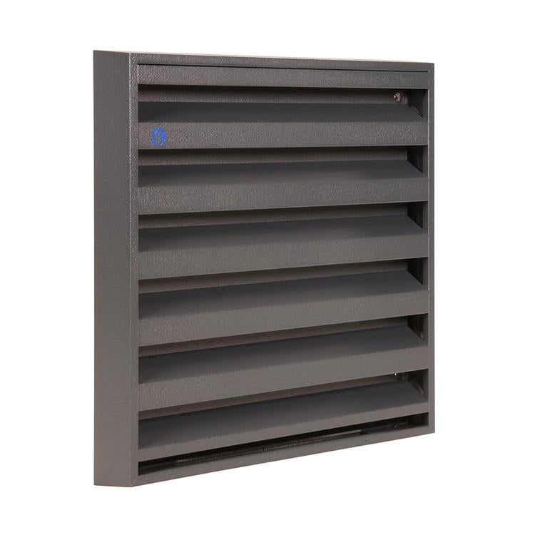 Renson 1062414 - grille murale en saillie vrac alu 431 (225x225) structure 7016 | 2 pièces