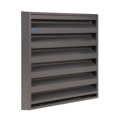 Renson 1062414 - grille murale en saillie vrac alu 431 (225x225) structure 7016 | 2 pièces